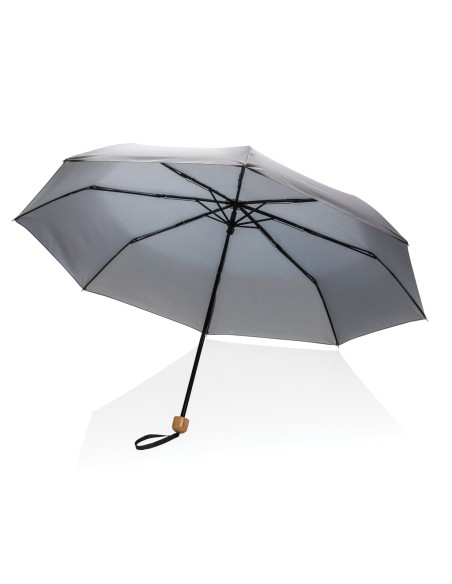 Mini ombrello bambù 20.5" rPET pongee 190T Impact AWARE™